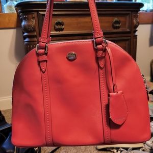 Pink Learher Coach Handbag